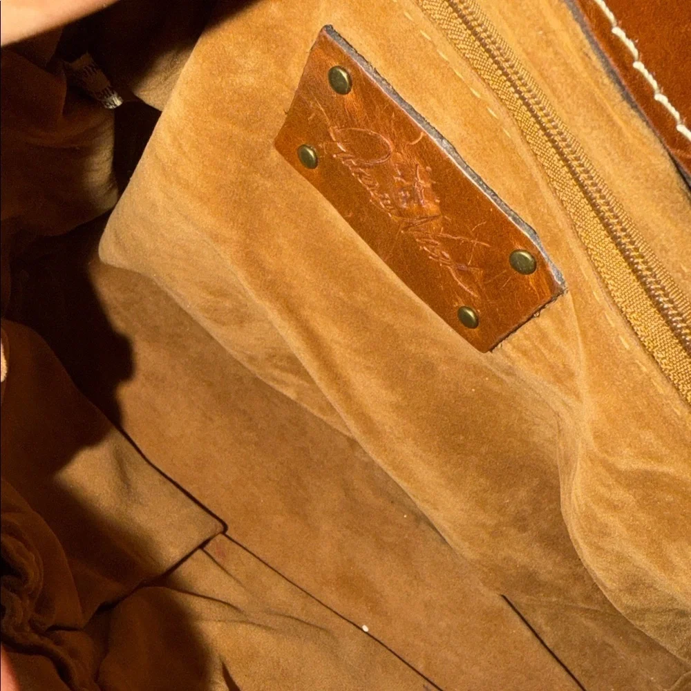 Patricia Nash Tan Leather Backpack